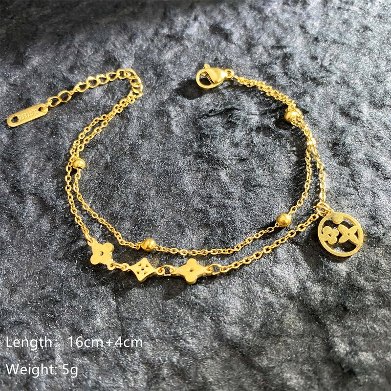 Punk Bracelet Factory - European American Hot-Selling Gold Plated Stainless Steel Roman Leopard