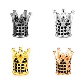 Leopard Head Beads Manufacturer - Cross Border Copper Inlaid Zircon Spacer DIY Accessories AliExpress