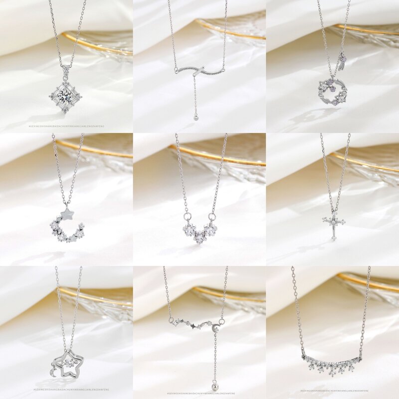 Sterling Silver Necklace Factory - S925 Versatile Elegant Niche Simple High-end Feel Collarbone