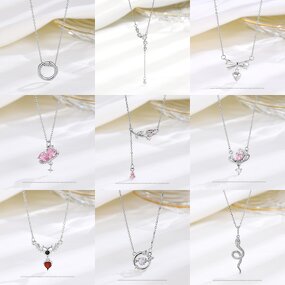 Sterling Silver Necklace Factory - S925 Versatile Elegant Niche Simple High-end Feel Collarbone