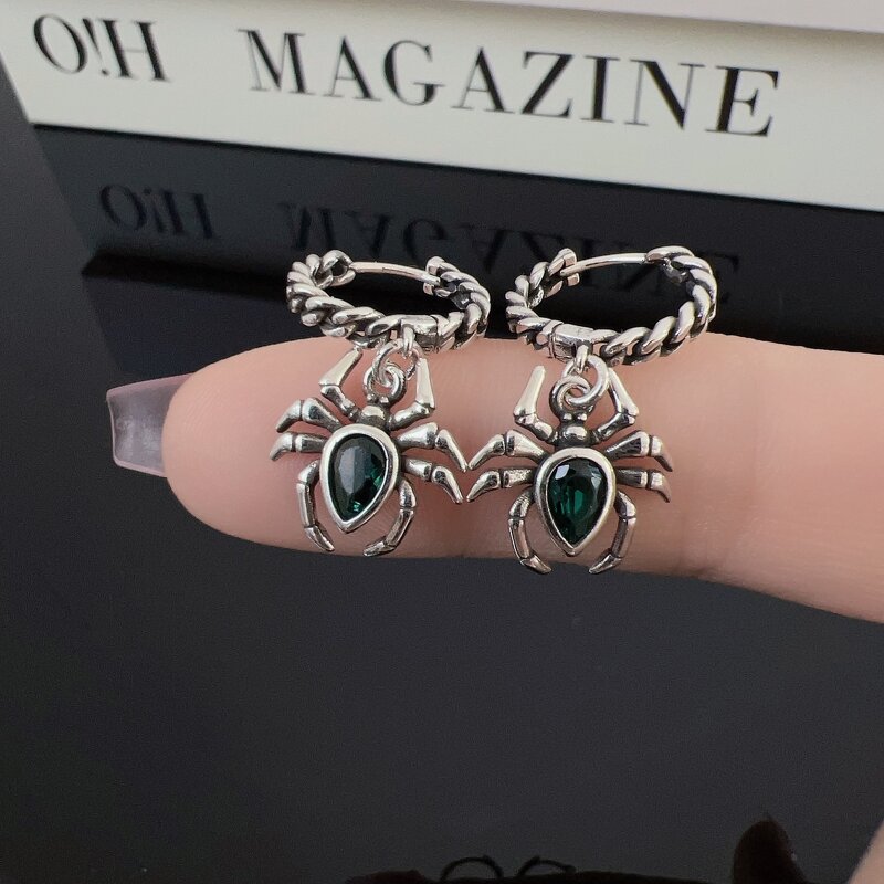 Zircon Hoop Earrings Manufacturer - 2025 New Glossy Geometric Round Ins Style Simple Versatile