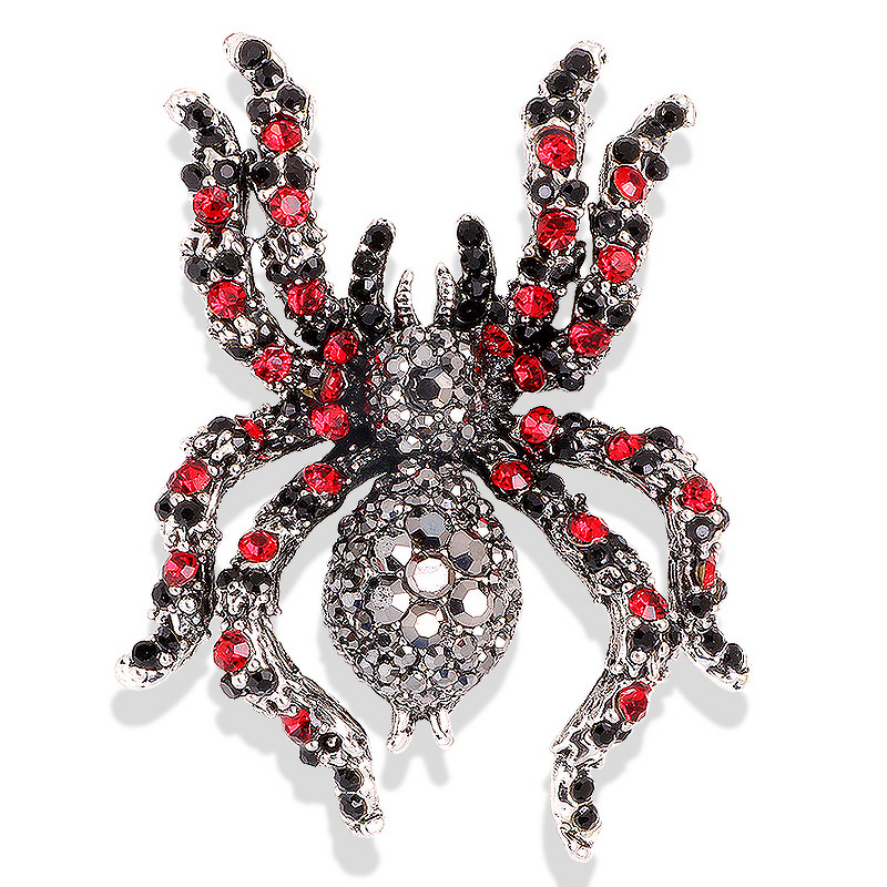 Animal Brooch Factory - European American Rhinestone Inlaid Bee Spider Pin Crystal Coat