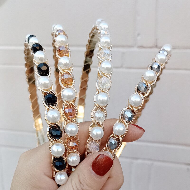 Pearl Headband Factory - New Korean Popular Headband Easiest for Match Casual Elegant Pressed Hairpin