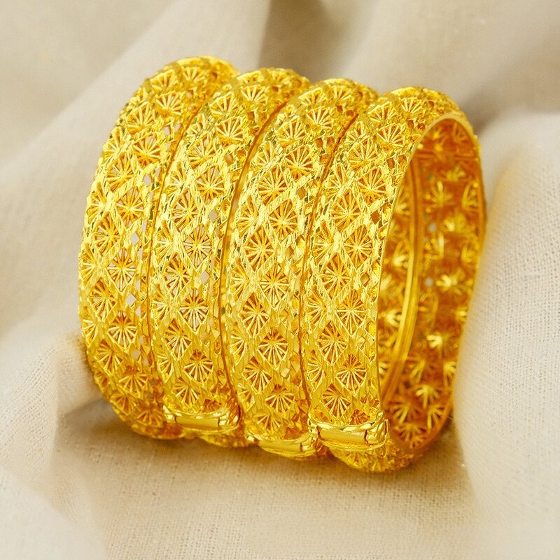 Arab Bracelet Manufacturer - Hollow Middle East African Ethiopian Moon Embroidered Bride