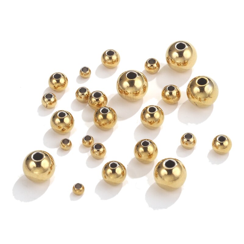Round Zirconium Beads Manufacturer - Spot Wholesale 6mm8mm10mm Copper Micro-Inlaid Accessories String