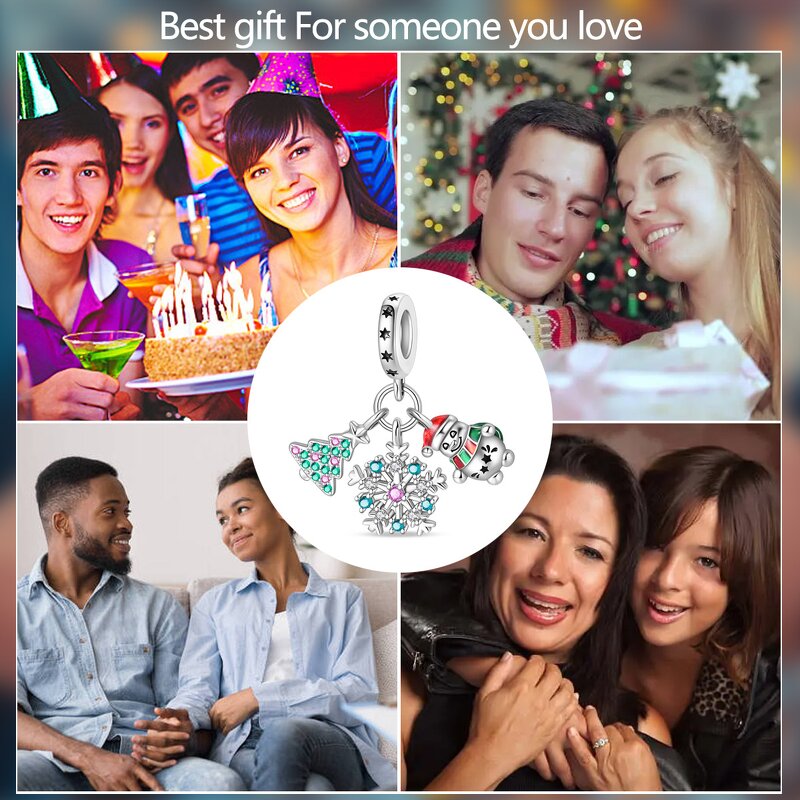 Santa Claus Beads Factory - Christmas Series Gift Pendant DIY Jewelry Accessories New Model