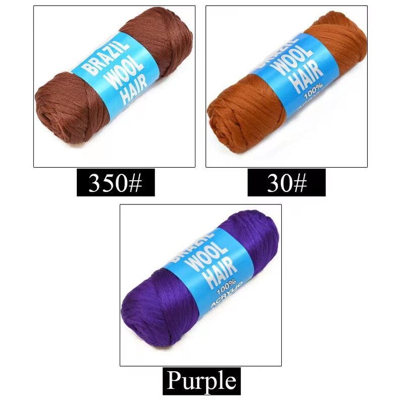 Wool Hair Acrylic Yarn Factory - OEM/ODM Custom 100% Brazilian Wool Hair Acrylic Yarn for Braids