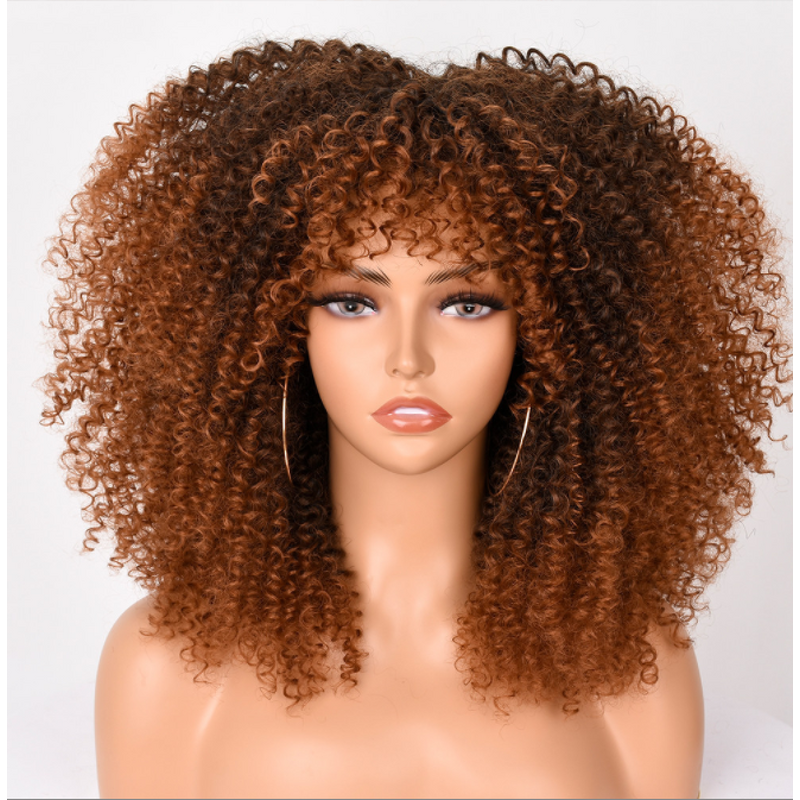 Afro Kinky Curly Wig Factory - OEM/ODM Custom Wholesale Afro Kinky Curly Wig Synthetic Fiber Short
