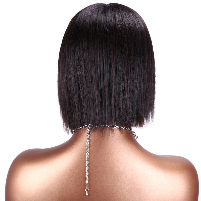 HD Lace Wig Factory - OEM/ODM Custom Middle Part Bob Human Hair Wig 8inch Brazilian Hair