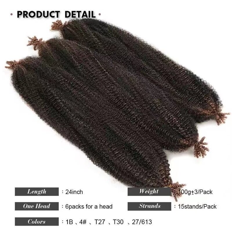 Marley Braid Hair Factory - OEM/ODM Custom Black Marley Braid Hair 8-24 Inch Crochet Braid Hair