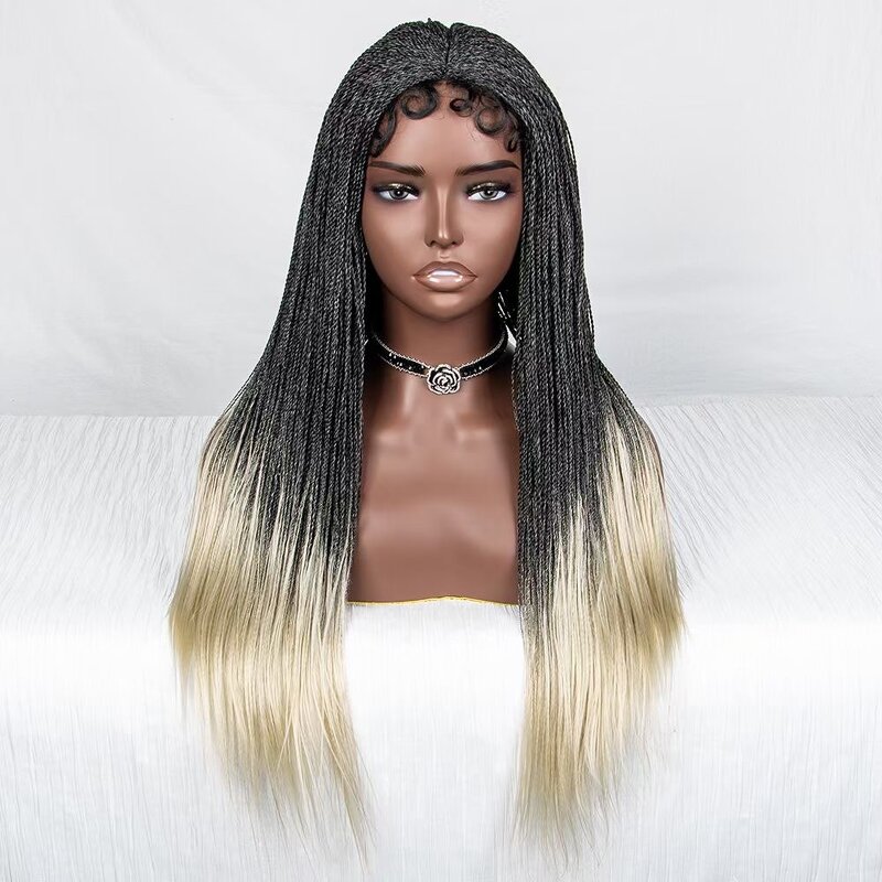 Lace Front Wig Factory - OEM/ODM Custom Synthetic Ombre Color Frontal Lace Wig Heat Resistant