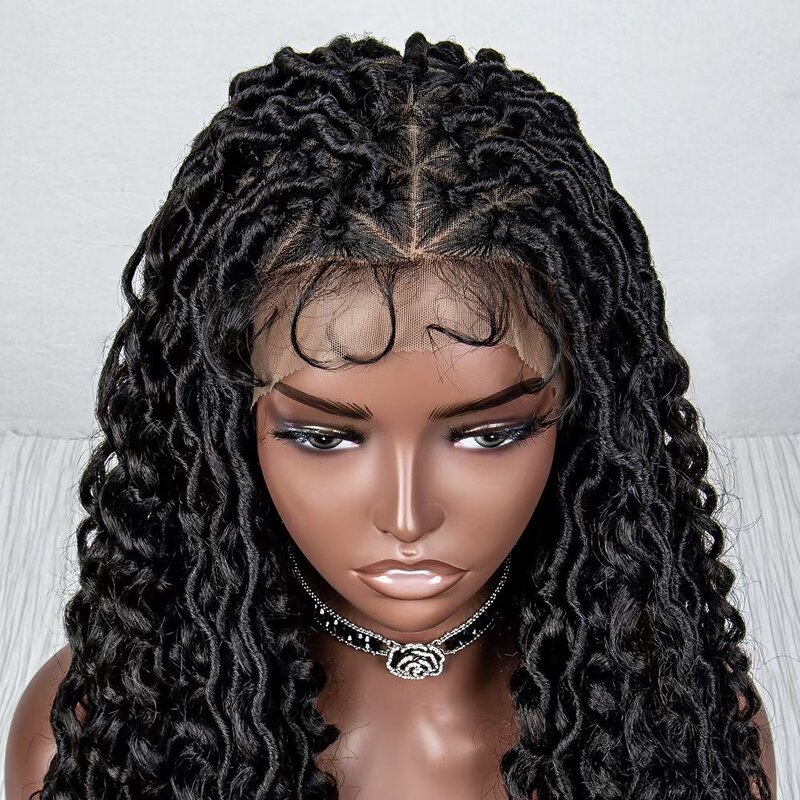 Synthetic Braided Wig Manufacturer - OEM/ODM Custom Lace Front Braided Wigs with Goddess Locs