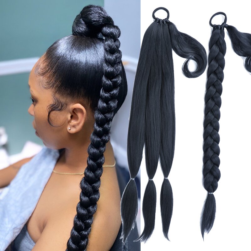 Ponytail Extension Factory - OEM/ODM Custom Long Yaki Straight Braided Ponytail Extension