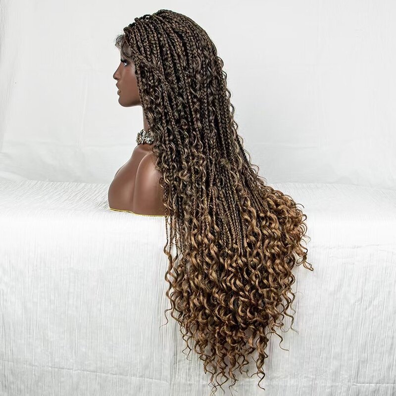 Synthetic Hair Wigs Manufacturer - OEM/ODM Custom Messy Box Locs Full Lace Wig for Black Women