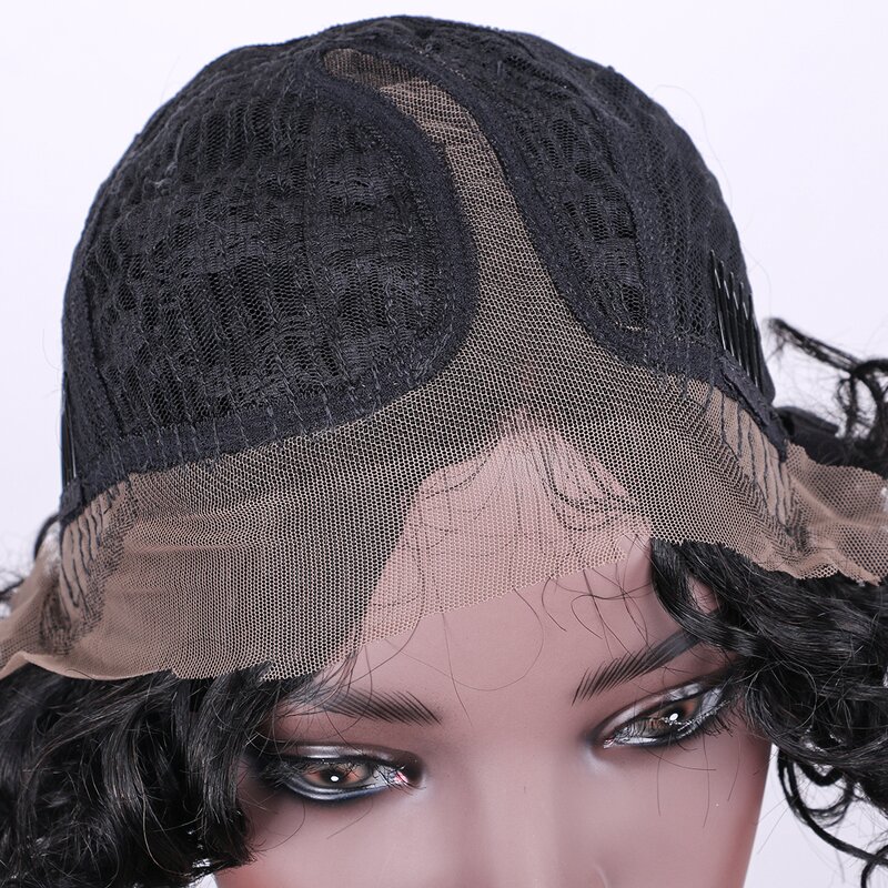 Pixie Kinky Curly Wig Manufacturer - OEM/ODM Custom 13x4 Lace Frontal Pixie Kinky Curly Brazilian Human Hair Wig