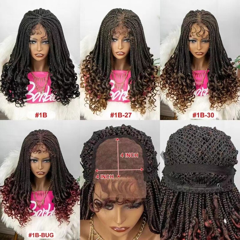 Lace Frontal Wig Factory - OEM/ODM Custom Wavy Faux Locs Braided Wig with Baby Hair