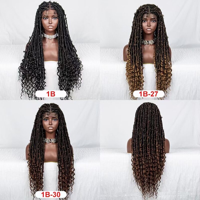 Lace Frontal Wig Manufacturer - OEM/ODM Custom Handmade Butterfly Distressed Locs Crochet Braids