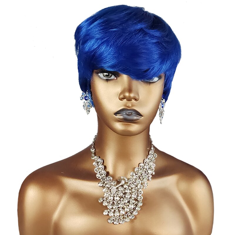 Human Hair Wig Manufacturer - OEM/ODM Custom Short Cut Blonde Human Hair Wig 613 Color