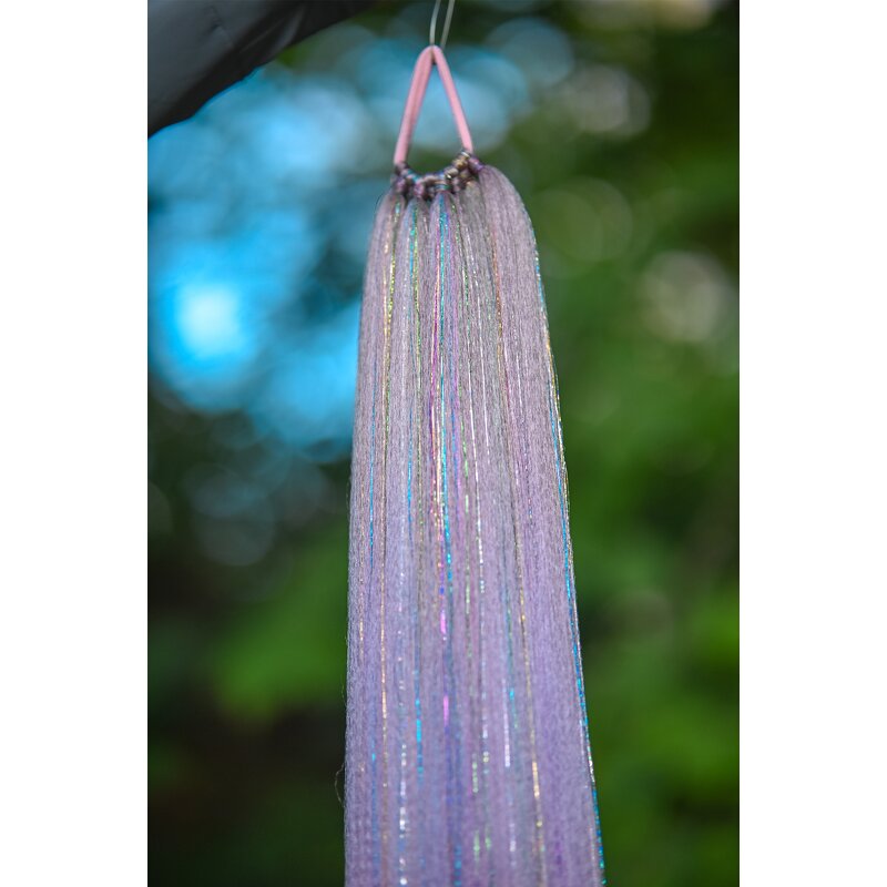 Ponytail Hair Extensions Manufacturer - OEM/ODM Custom Synthetic Brown Glitter Ponytail Heat Resistant