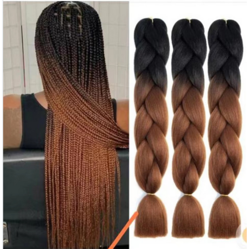 Jumbo Braiding Hair Factory - OEM/ODM Custom Synthetic Ombre Color Jumbo Braiding Hair Extension 24-82inch