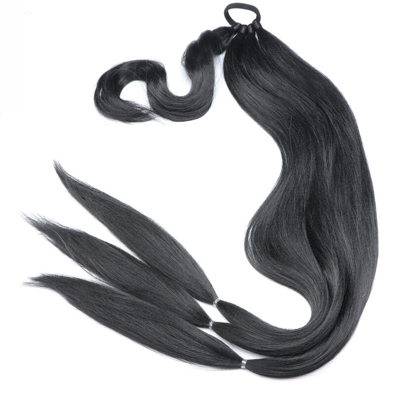 Ponytail Extension Factory - OEM/ODM Custom Long Yaki Straight Braided Ponytail Extension