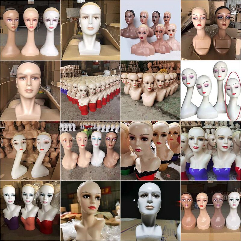 Makeup Wig Mannequin Manufacturer - OEM/ODM Custom Makeup Wig Mannequin with Shoulder for Display