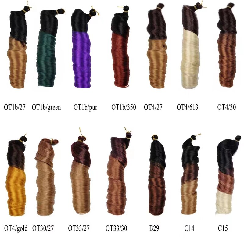 Faux Crochet Hair Factory - OEM/ODM Custom Wholesale Synthetic Loose Wavy Braided Hair French Spiral