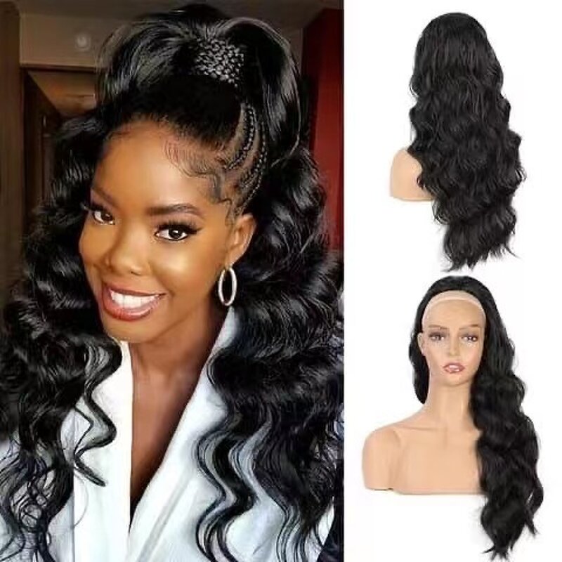 Synthetic Ponytail Hair Factory - OEM/ODM Custom Synthetic Kinky Ponytail Hair Extensions Big Size Long Curly
