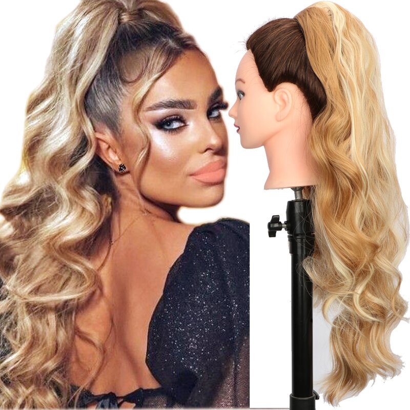 Synthetic Hair Extensions Factory - OEM/ODM Custom Afro Ponytail Clip-in Extensions Loose Curls