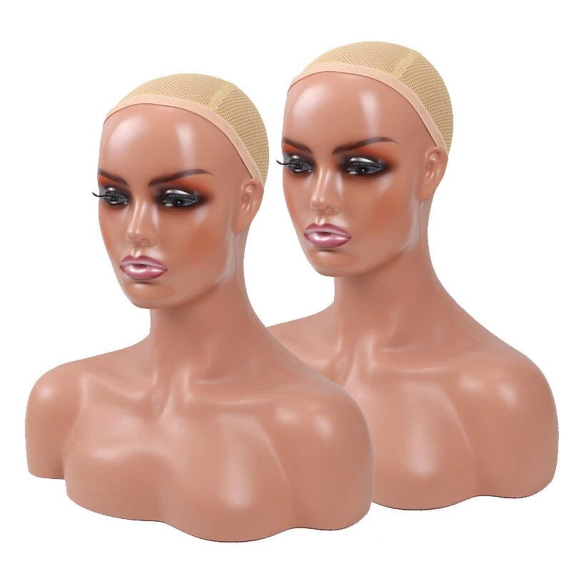 Wig Display Mannequin Factory - OEM/ODM Custom Realistic Female PE Maternity Mannequin Head Bald
