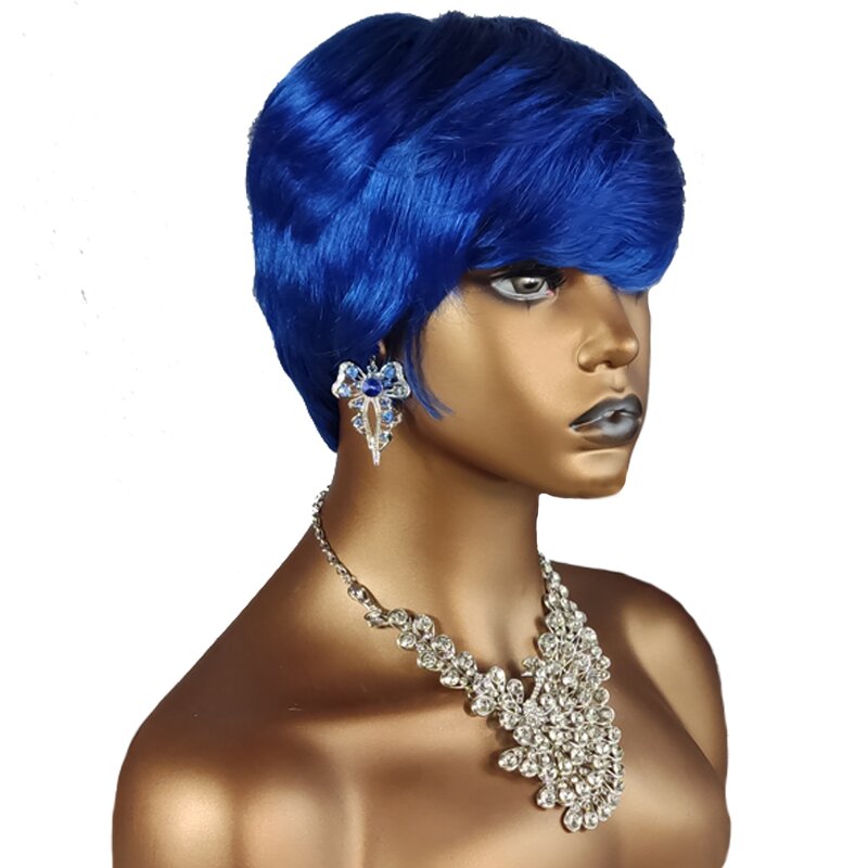 Human Hair Wig Manufacturer - OEM/ODM Custom Short Cut Blonde Human Hair Wig 613 Color