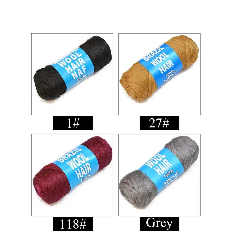 Wool Hair Acrylic Yarn Factory - OEM/ODM Custom 100% Brazilian Wool Hair Acrylic Yarn for Braids