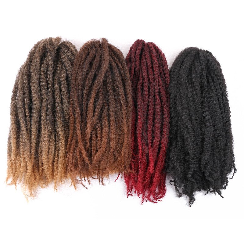 Synthetic Marley Braids Factory - OEM/ODM Custom Red Afro Kinky Curly Twist Braiding Hair Pre-Stretched