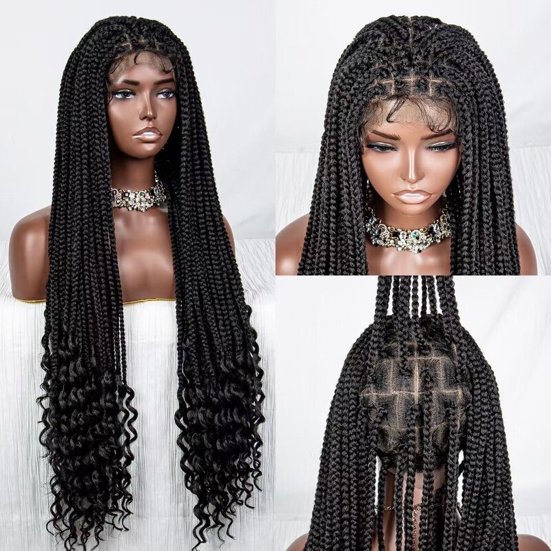 Lace Front Wig Factory - OEM/ODM Custom Synthetic Braid Lace Front Wig with Baby Hair