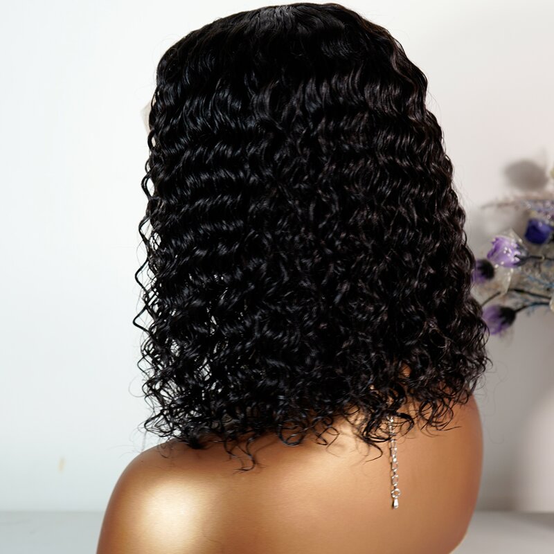 Lace Frontal Wig Manufacturer - OEM/ODM Custom Indian Natural Lace Frontal Wig Kinky Curly Bob