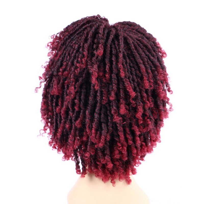 Synthetic Wig Manufacturer - OEM/ODM Custom Shoulder-Length Straight Synthetic Wig Ombre Colors Afro Kinky