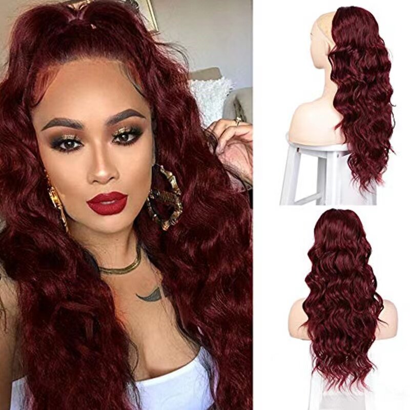 Synthetic Ponytail Factory - OEM/ODM Custom 22-inch Afro Kinky Straight Synthetic Hair Ponytail