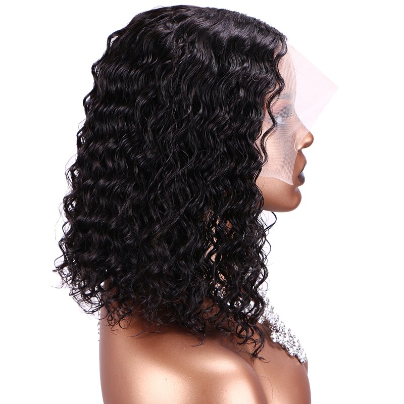 Lace Frontal Wig Manufacturer - OEM/ODM Custom Indian Natural Lace Frontal Wig Kinky Curly Bob
