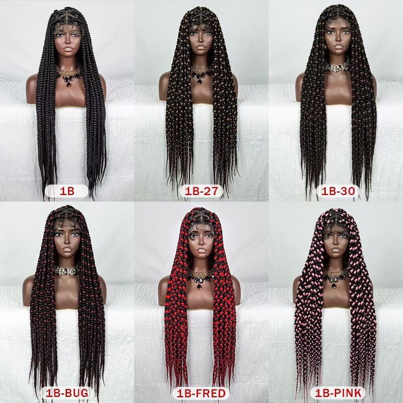 Synthetic Braided Wigs Factory - OEM/ODM Custom Jumbo Braiding Hair Full Lace Braided Wigs
