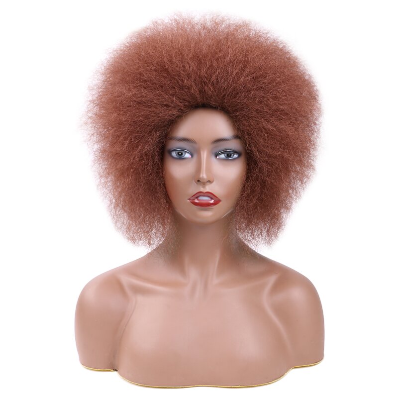 Afro Wigs Manufacturer - OEM/ODM Custom Short Curly Afro Kinky Wig Huge Fluffy Puff Wigs for Black