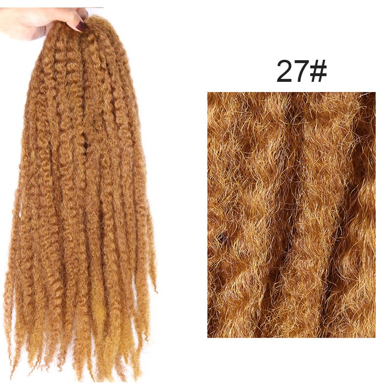 Crochet Braids Manufacturer - OEM/ODM Custom Brown Soft Afro Kinky Twist Marley Crochet Braids