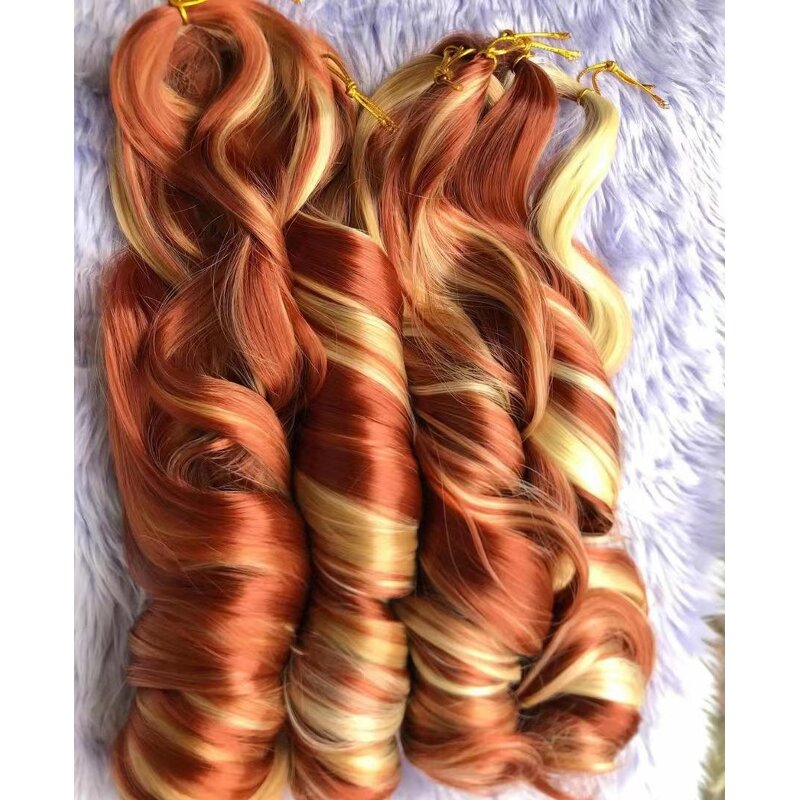 French Curls Hair Extensions Manufacturer - OEM/ODM Custom 14/18/22 Inch Synthetic French Curls Hair Extensions