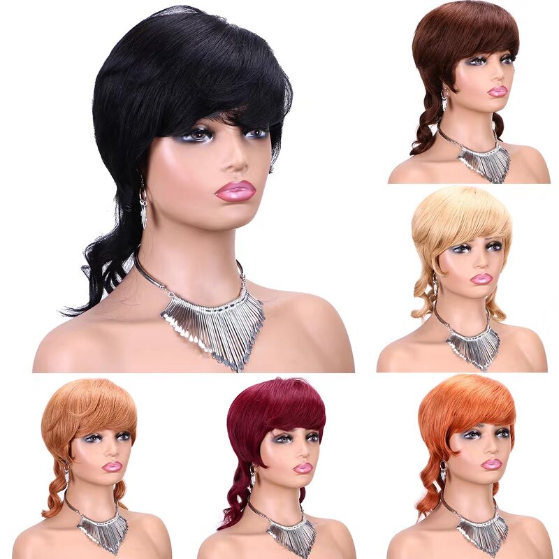 Human Hair Wigs Factory - OEM/ODM Custom Wholesale Cheap Short Pixie Human Hair Wigs