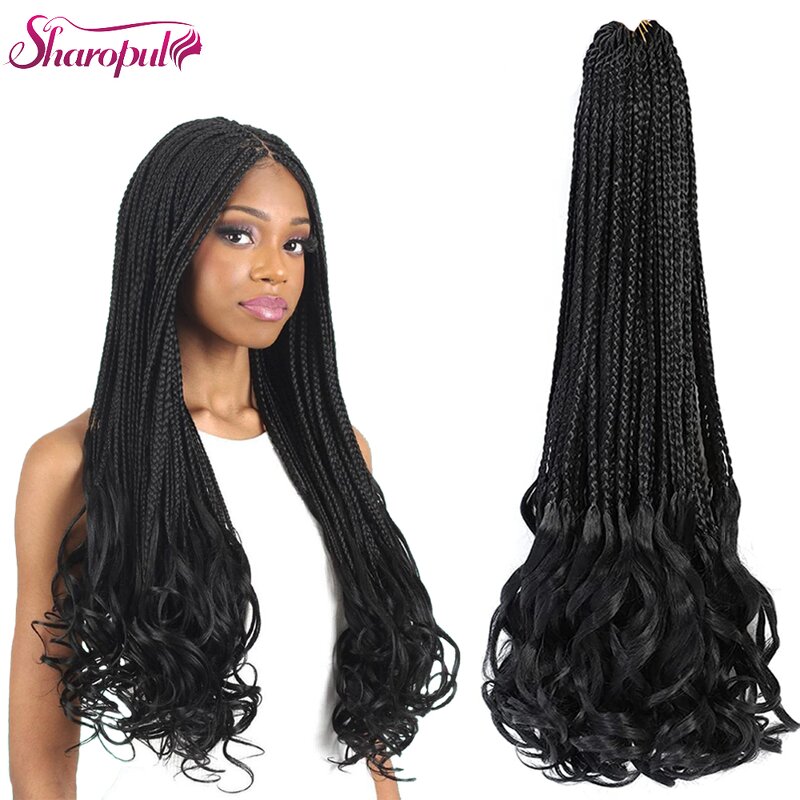 Crochet Hair Manufacturer - OEM/ODM Custom Grey Goddess Box Braids Synthetic Crochet Hair French Curls