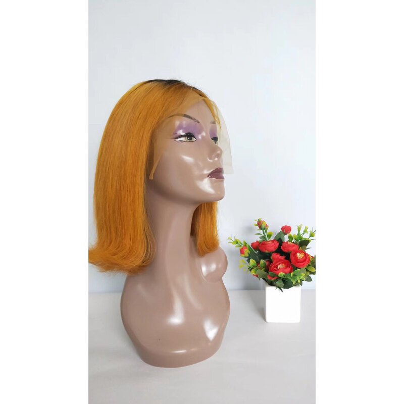 Lace Front Wig Manufacturer - OEM/ODM Custom Short Ombre Color Bob Design for Black Woman
