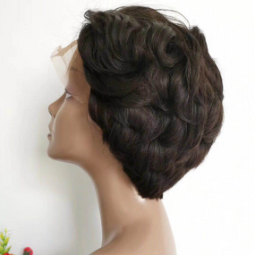 Lace Front Wigs Factory - OEM/ODM Custom Wholesale Short Pixie Natural Human Hair Wigs Tpart Frontal