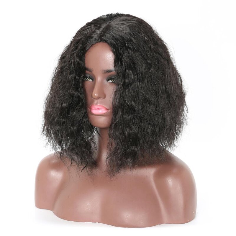 Lace Wig with Closure Manufacturer - OEM/ODM Custom Shoulder Length Water Wave Lace Wig with Closure Natural