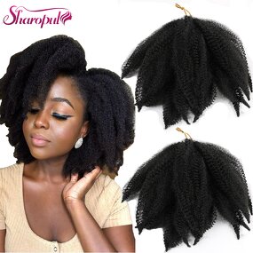 Marley Braid Hair Factory - OEM/ODM Custom 8inch 50g Low Temperature Fiber Afro Kinky Twist Braiding Hair