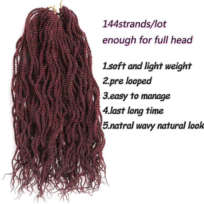Crochet Hair Braids Manufacturer - OEM/ODM Custom Senegalese Twist Crochet Hair 20inch 6packs
