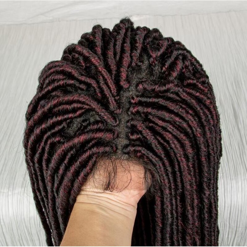 Synthetic Hair Wig Factory - OEM/ODM Custom Full Lace Glueless African Wig with Goddess Locs